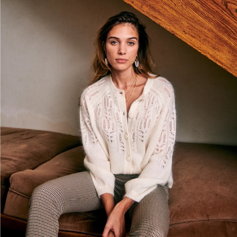 Sezane Tonio Jumper Ecru XS